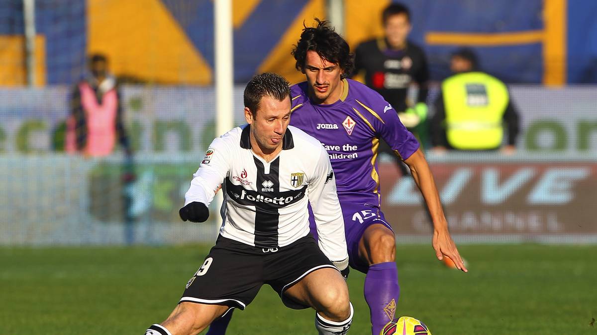 Antonio Cassano im Einsatz für den AC Parma