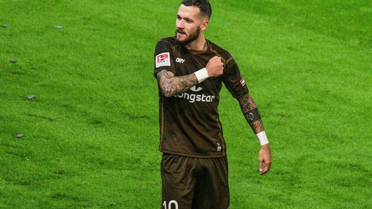 St. Pauli im Herzen: Marcel Hartel bejubelt seinen Treffer im Derby gegen den HSV