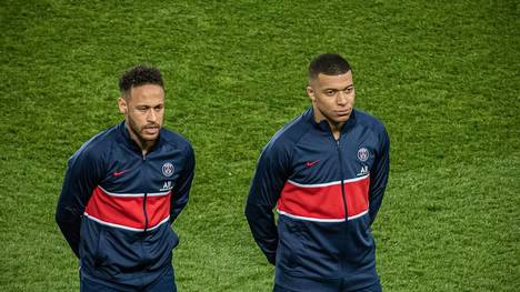 Neymar (l.) und Kylian Mbappé wollen erneut ins Champions-League-Finale