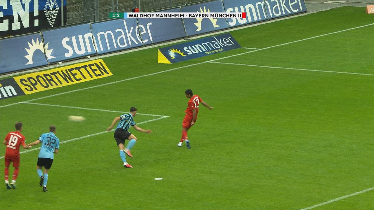 3. Liga: Waldhof Mannheim - FC Bayern II (2:3) - Tore und Highlights