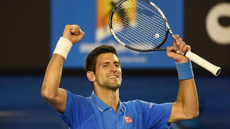 Novak Djokovic jubelt in Melbourne