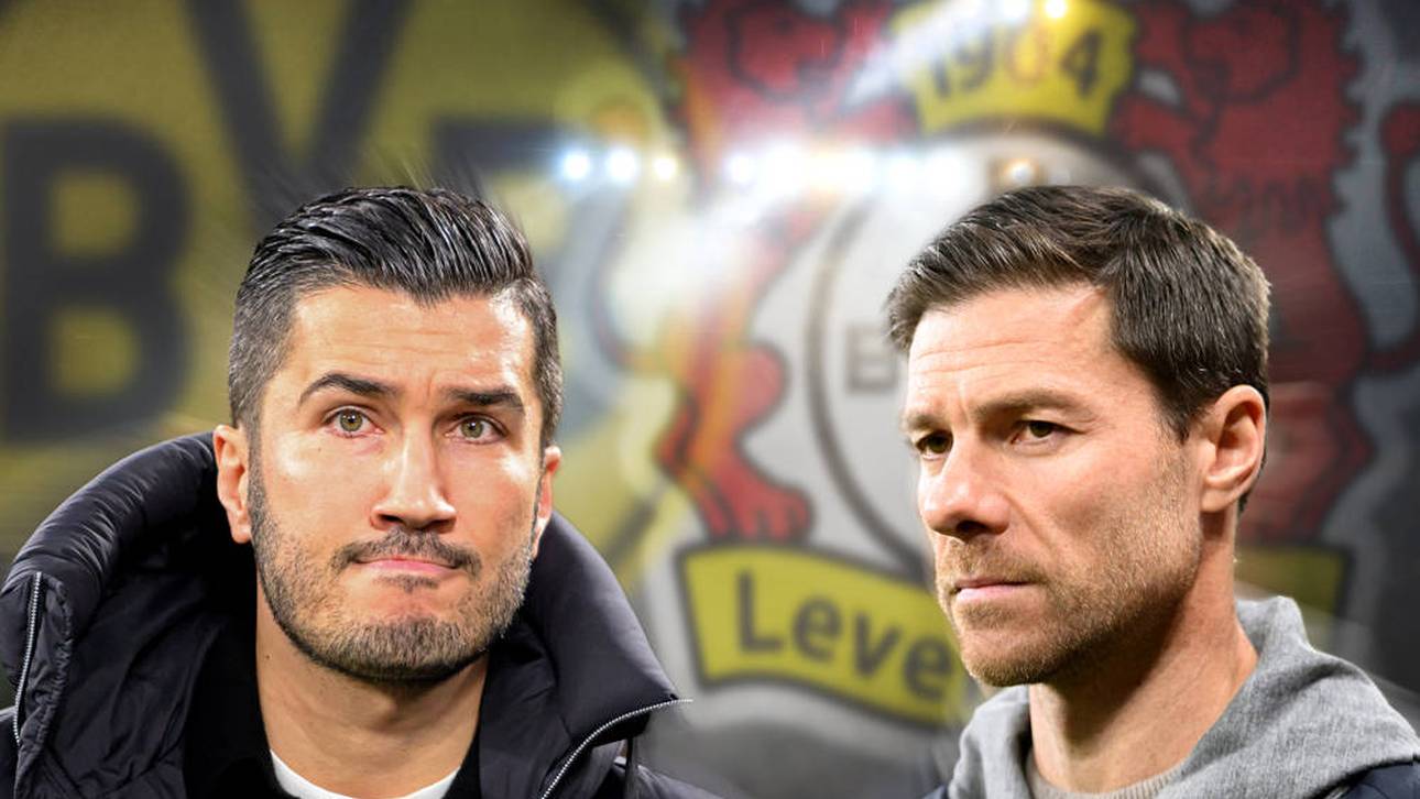 Wer ist die Nummer zwei in der Bundesliga: Borussia Dortmund mit Trainer Nuri Sahin (l.) oder Bayer Leverkusen mit Coach Xabi Alonso?