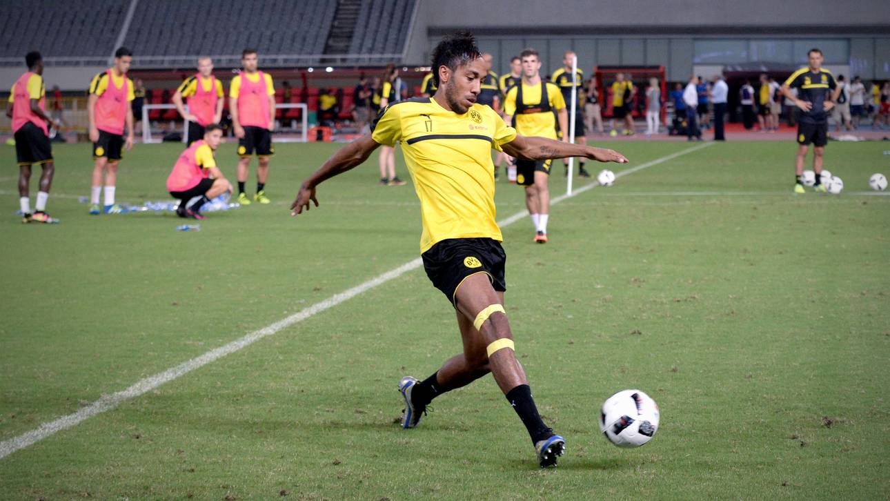 Aubameyang wieder im Training