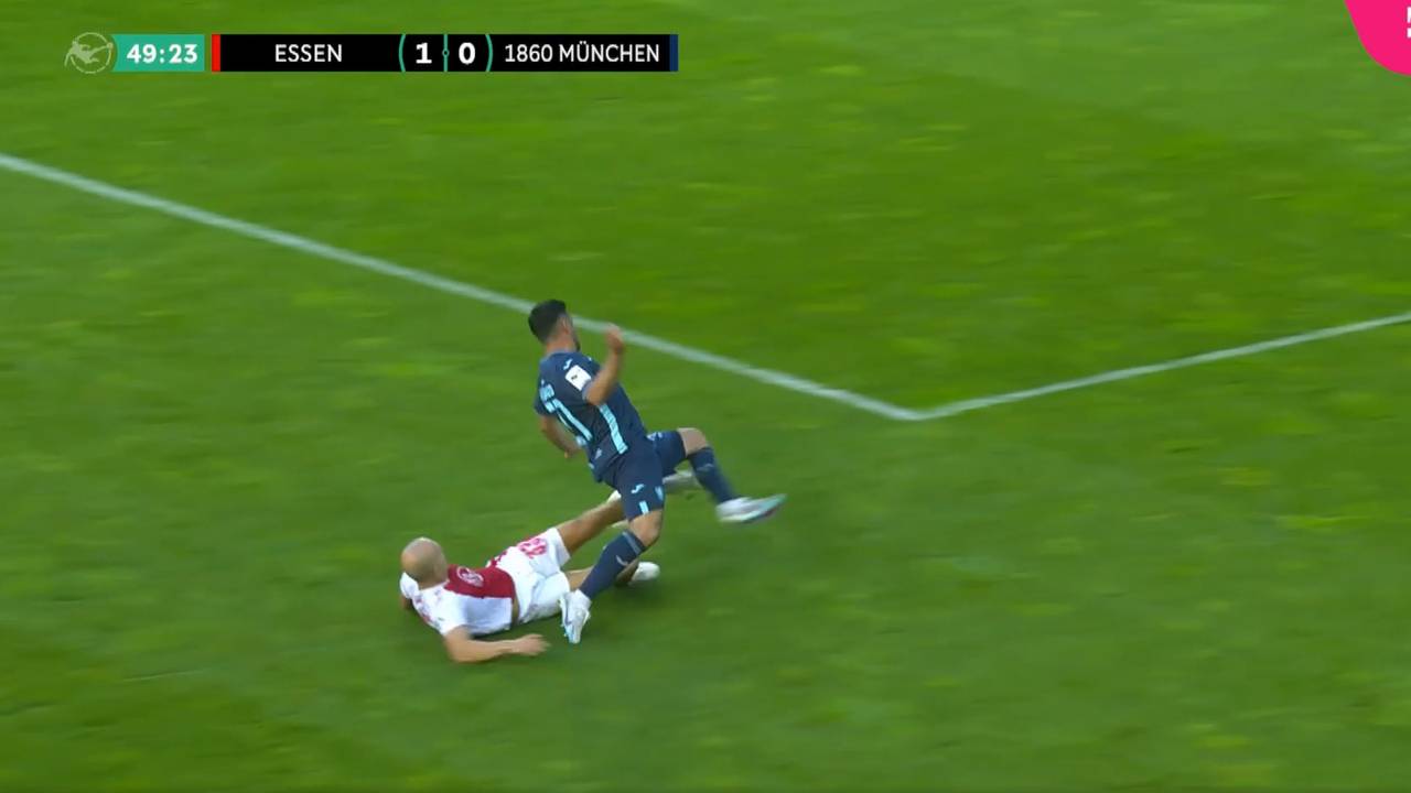 Hier zeigt Volland unglaublichen Sportsgeist