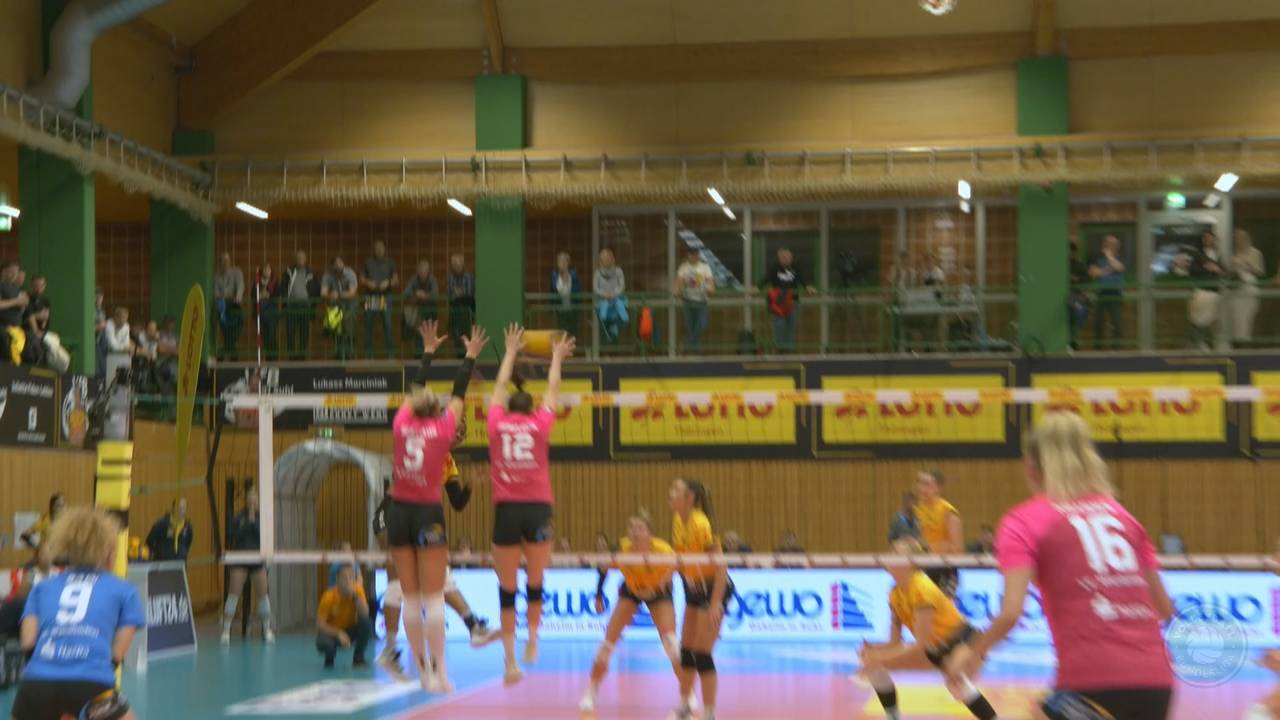 Volleyball Bundesliga: VfB Suhl Lotto Thüringen schlägt VC Wiesbaden dramatisch