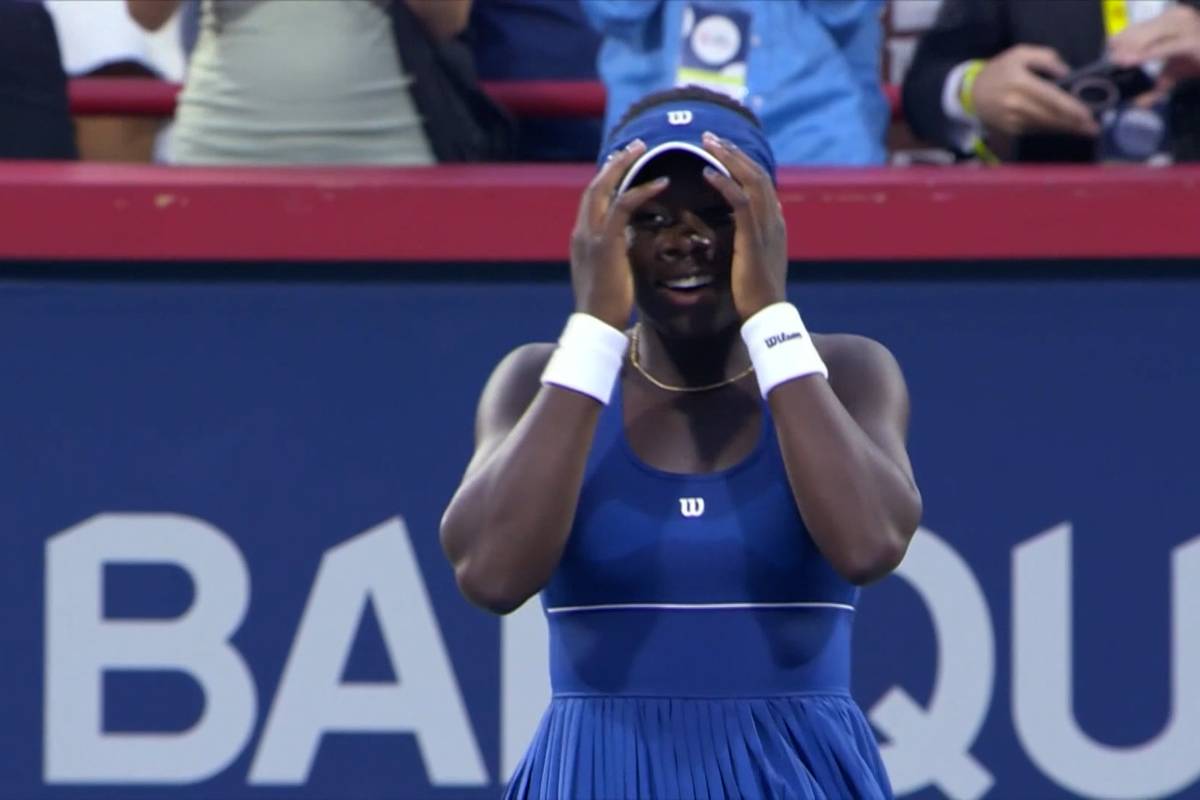 Die erst 18-jährige Victoria Mboko aus Kanada bezwingt die amtierende French-Open Siegerin Coco Gauff aus den USA mit 6:1 und 6:4 im Achtelfinale des 1000 Turniers in Montreal. 