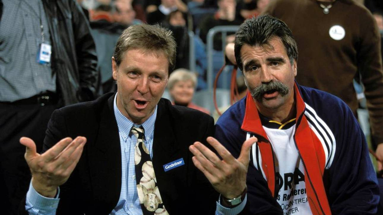 Erhard Wunderlich (li.) und Heiner Brand (beide Deutschland) sind zwei der größten Namen im deutschen Handball