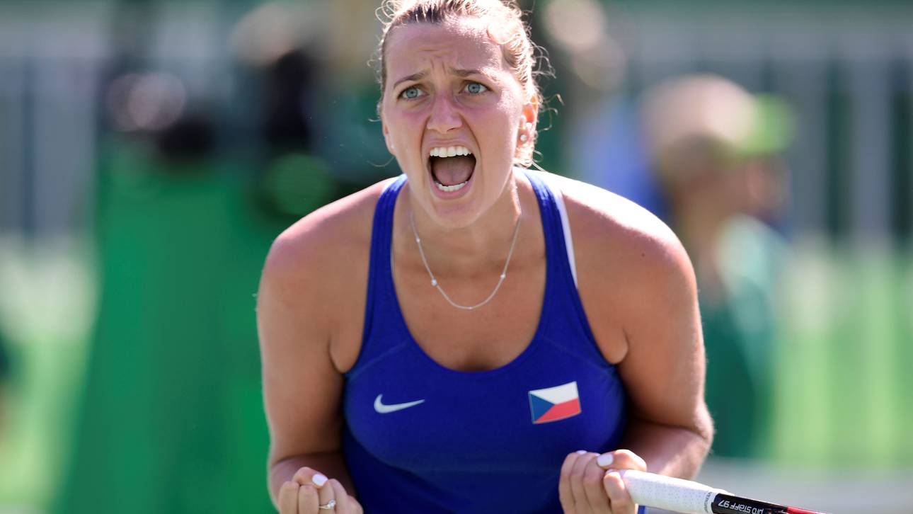 Kvitova bejubelt 1. Olympia-Medaille