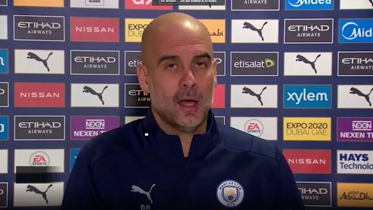 Pep Guardiola äußert sich vor dem Spitzenspiel gegen den FC Chelsea über Corona