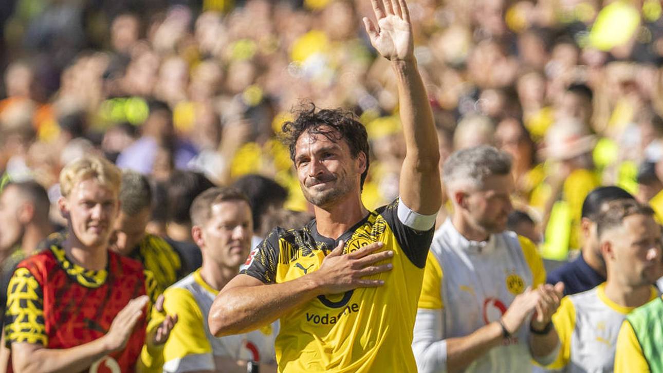 Mats Hummels lief ein letztes Mal im BVB-Trikot auf