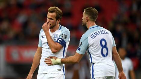 Harry Kane (l.) und Jordan Henderson fehlen England im Testspiel gegen das DFB-Team