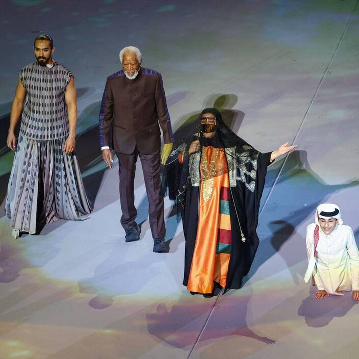 WM 2022 Eröffnungsfeier aus Katar mit Morgan Freeman