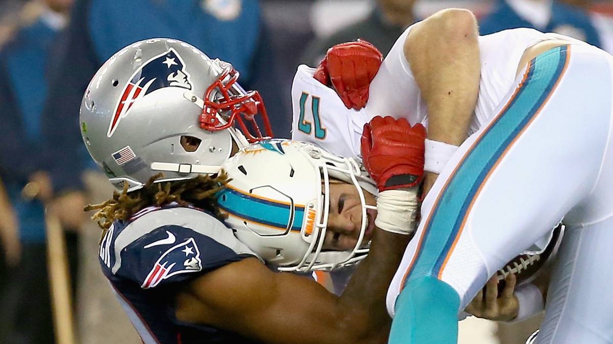 Das liegt auch an Ryan Tannehill, der einen rabenschwarzen Tag erwischt. Kein Touchdown-Pass, aber zwei Interceptions. Kein berauschender Leistungsnachweis 