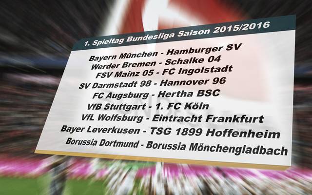 Spielplan Der Bundesliga 15 16