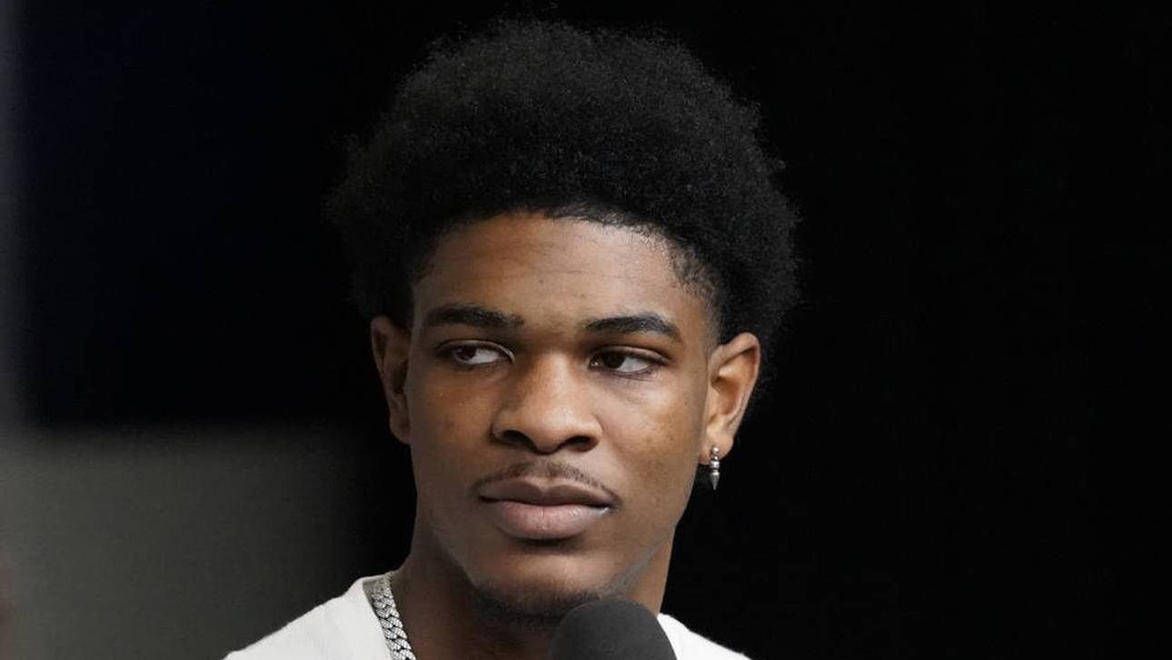 Scoot Henderson sprach bereits vor dem NBA-Draft beim Combine mit Medienvertretern