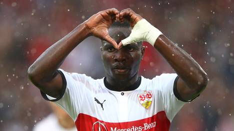 Chadrac Akolo erzielte im Bundesligaspiel des VfB Stuttgart gegen Borussia Dortmund das 1:0