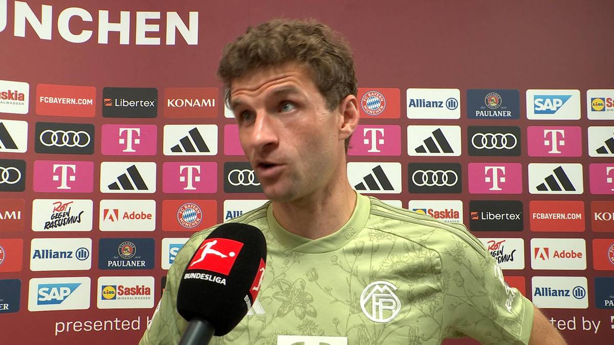Thomas Müller zeigt Unverständnis für den Elfmeter gegen Leverkusen Missverständnis. 