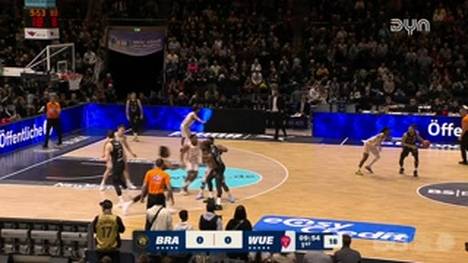 Spiel Highlights zu Basketball Löwen Braunschweig - Fitness First Würzburg Baskets