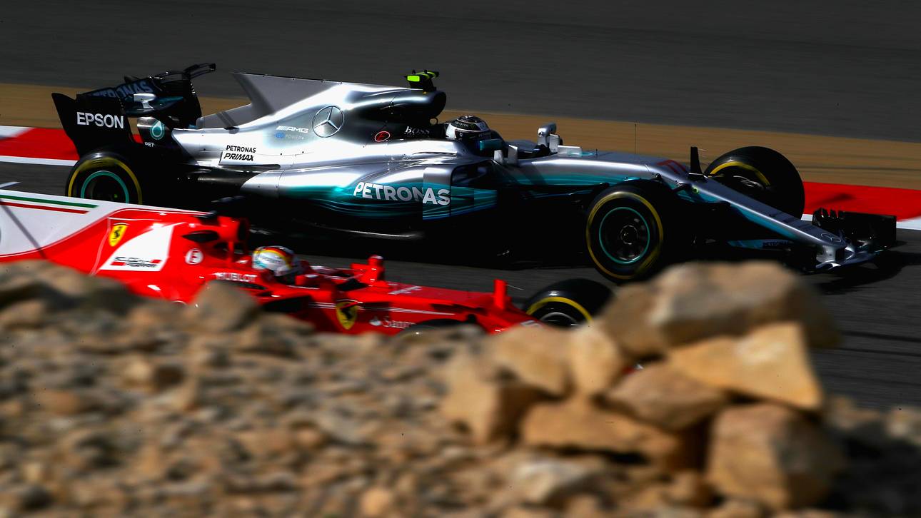 Vettel lauert hinter Mercedes-Duo