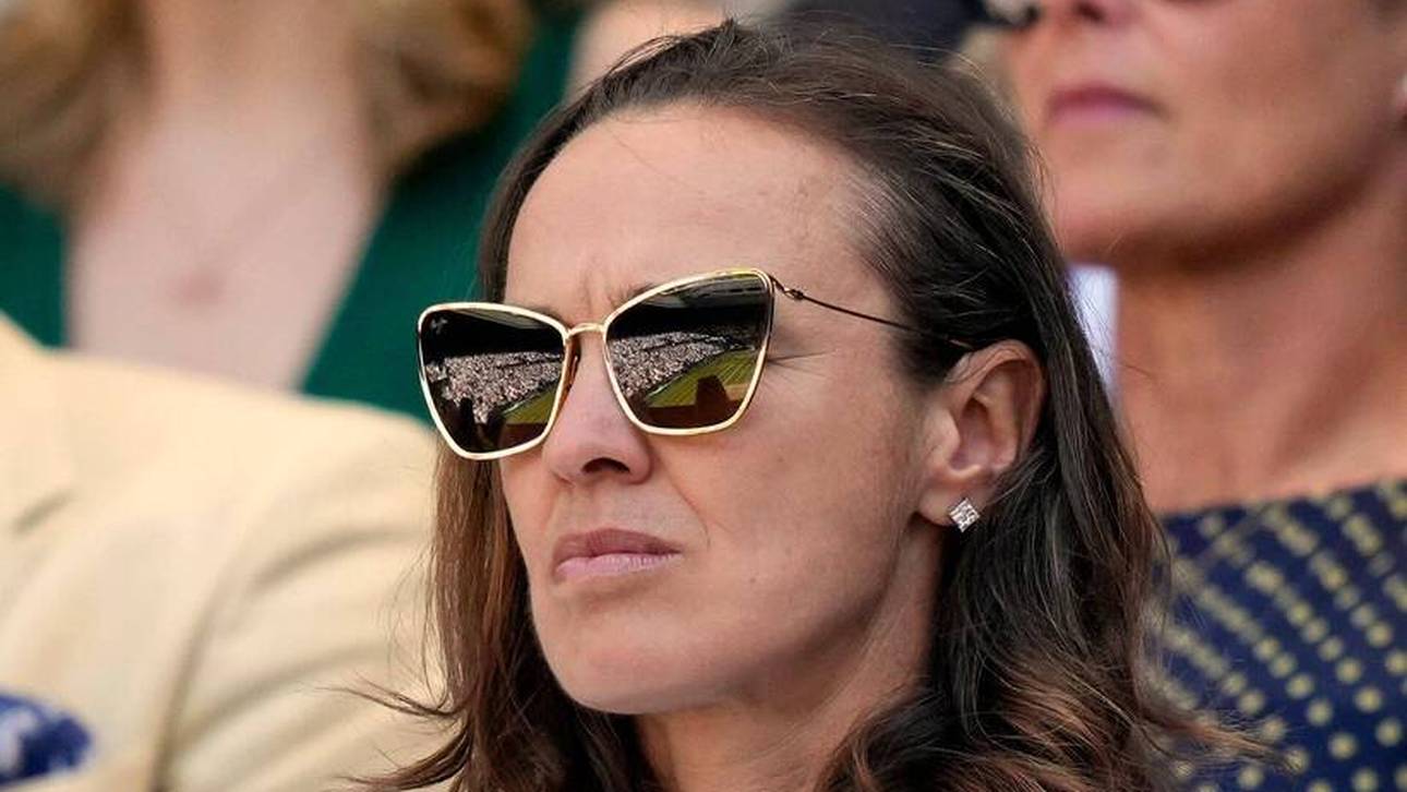 Unter besonderer Beobachtung: Tennis-Juwel Stusek erhält im Training auch schon einmal Besuch von der Ex-Weltranglistenersten Martina Hingis