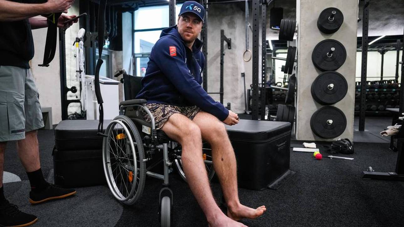 Alexander Kilde musste einige Wochen im Rollstuhl sitzen 