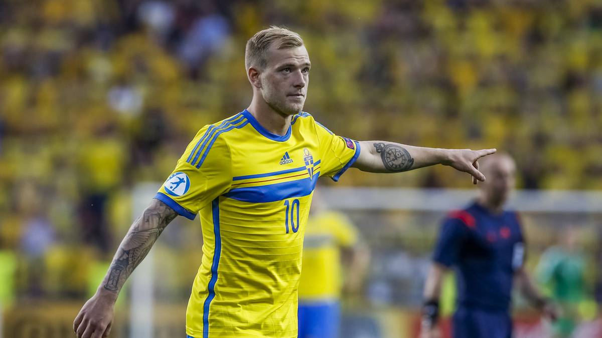 Die auf Konter ausgerichtete Offensive der Tre Kronor um John Guidetti findet anfangs so gut wie gar nicht statt. Dabei könnte sich der Profi von Manchester City sogar noch die Torjägerkrone sichern - dafür bräuchte der 23-Jährige aber schon einen Doppelpack