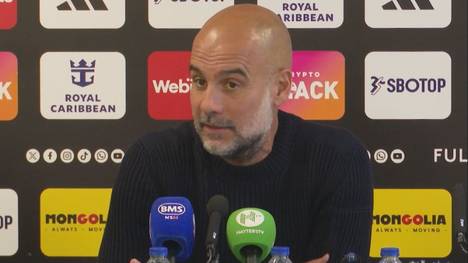 City-Trainer Guardiola antwortet auf die Frage, ob Grealish den Klub verlassen wird nachdem der Engländer beim Saison-Finale gegen Fulham erneut nicht im Kader stand.