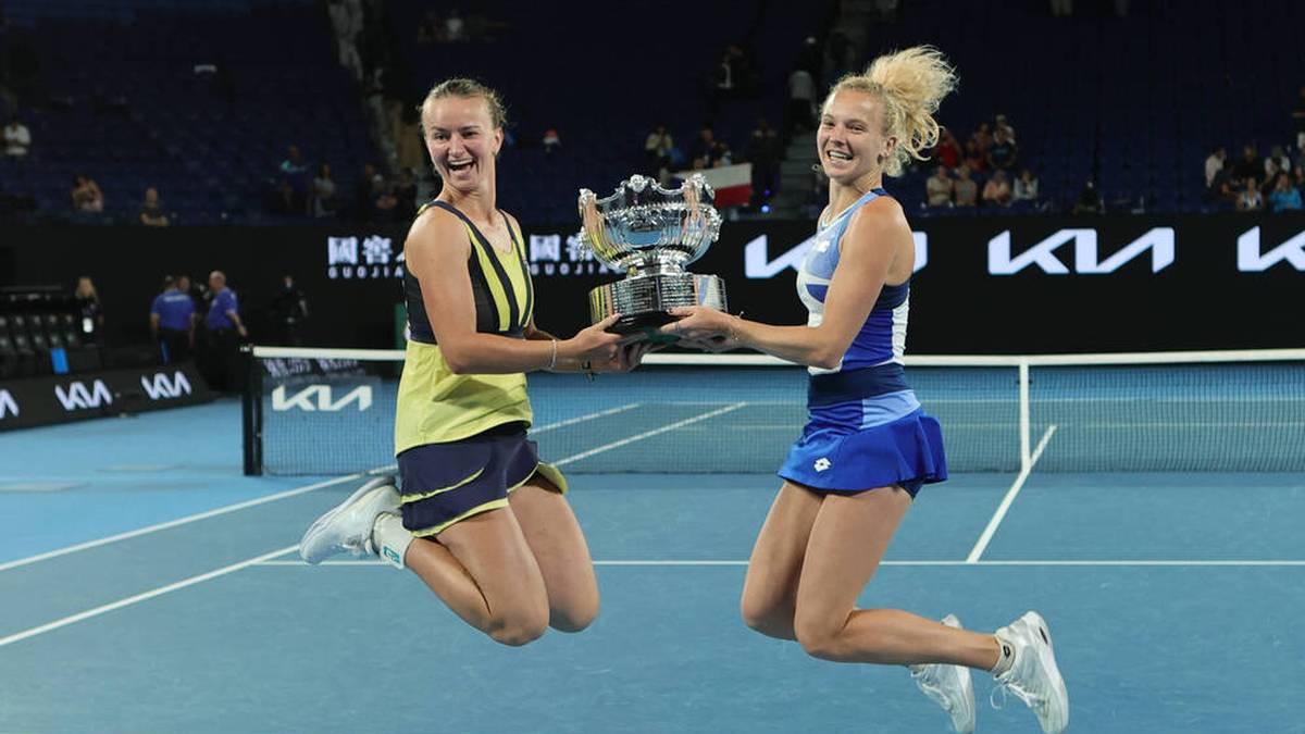 Barbora Krejcikova (l.) und Katerina Siniakova gewannen die Australian Open