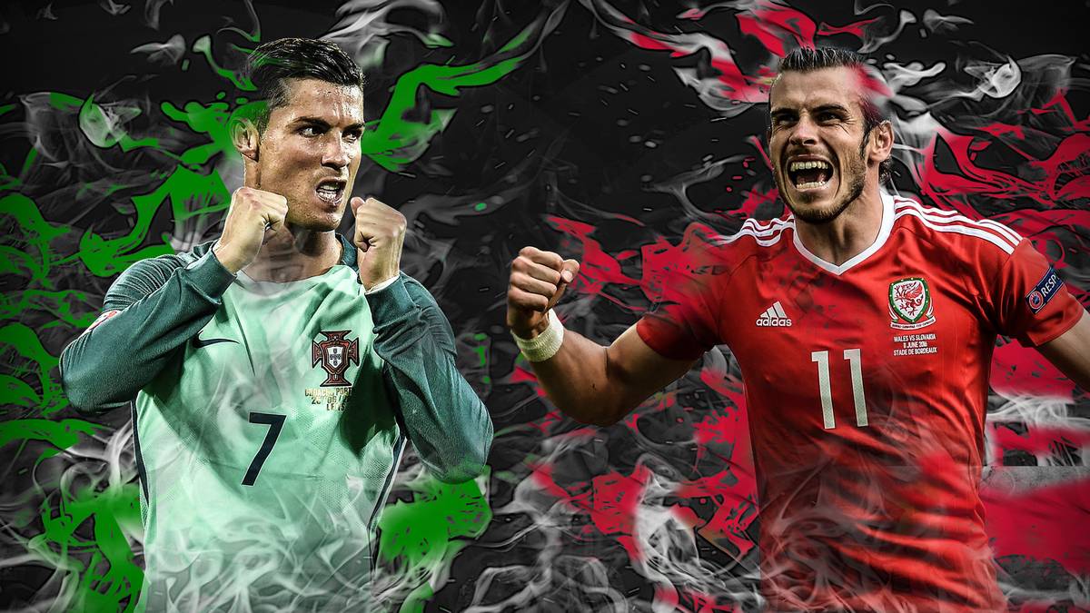 Portugal gegen Wales, Cristiano Ronaldo gegen Gareth Bale: Das erste Halbfinale der EM elektrisiert die Massen natürlich vor allem wegen des Duells der beiden Teamkollegen von Real Madrid, der teuersten Spieler der Welt