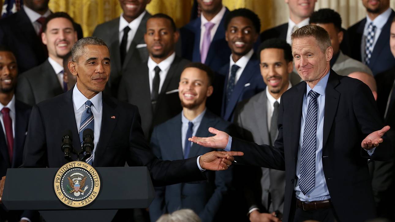 Warriors statten Obama Besuch ab