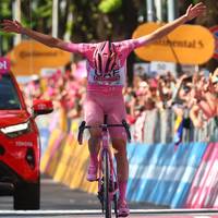 Der Slowene bleibt unantastbar. Auf der vorletzten Giro-Etappe fährt der zweimalige Tour-Sieger erneut allen davon.