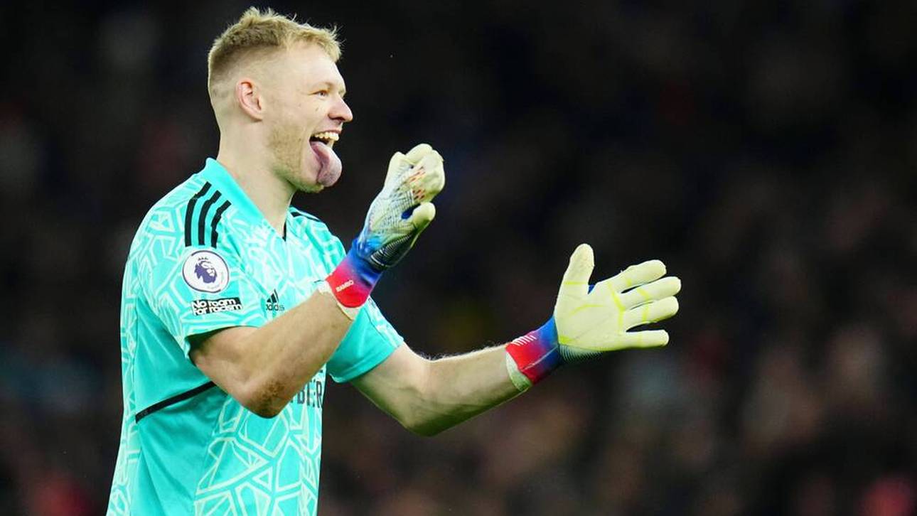 Aaron Ramsdale streckte den Spurs-Fans die Zunge heraus