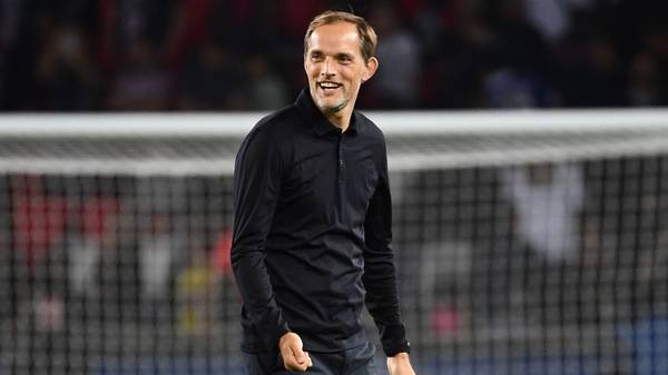Paris Saint-Germain's German head coach  Thomas Tuchel reacts at the end of the French L1 football match between Paris Saint-Germain (PSG) and Nimes (NO) at the Parc des Princes stadium in Paris on August 11, 2019. (Photo by FRANCK FIFE / AFP)        (Photo credit should read FRANCK FIFE/AFP/Getty Images)