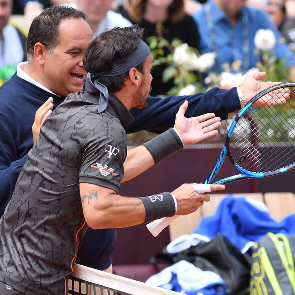 Tennis „Bist du dumm?“ Wildes Tennis-Rüpel-Duell in Rom