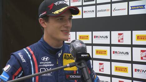 Österreicher Nico Gruber freut sich über den guten Start des ersten Rennens am lausitzring