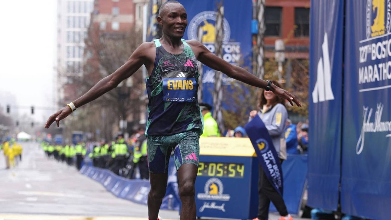Evans Chebet kann erneut den Boston Marathon gewinnen 