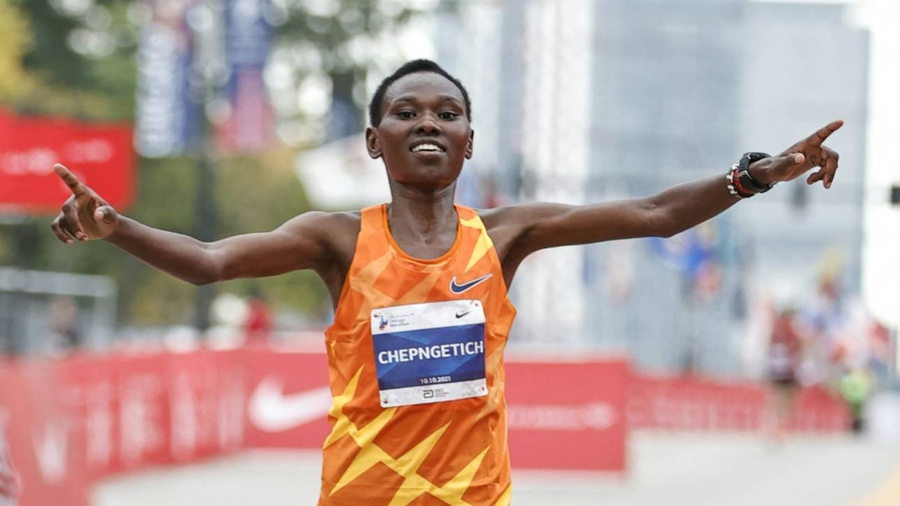 Kenianerin kratzt am Weltrekord