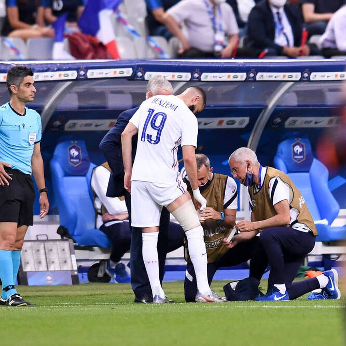 Em 2021 Karim Benzema Bei Frankreich Gegen Deutschland Einsatzbereit