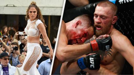 Der UFC-Kampf Conor McGregor (r.) gegen Nate Diaz war angeblich Trennungsgrund für Jennifer Lopez