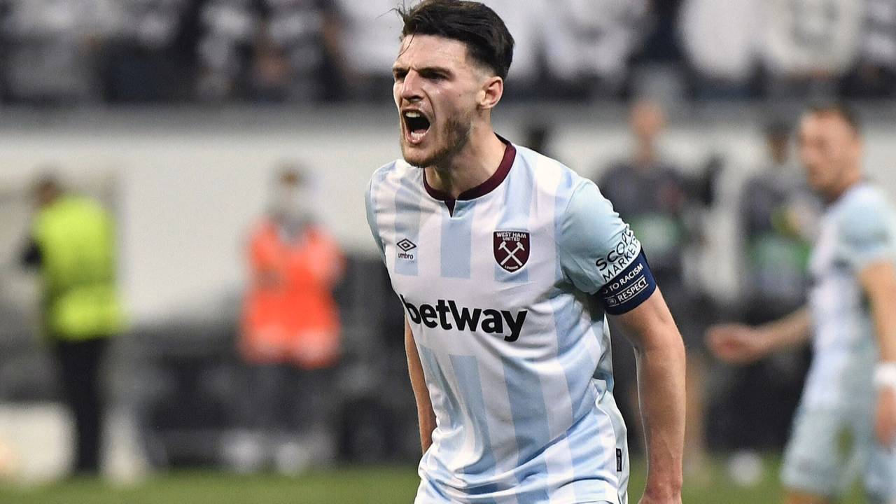 Europa League: Hohe Strafe für Ausraster von Declan Rice von West Ham United