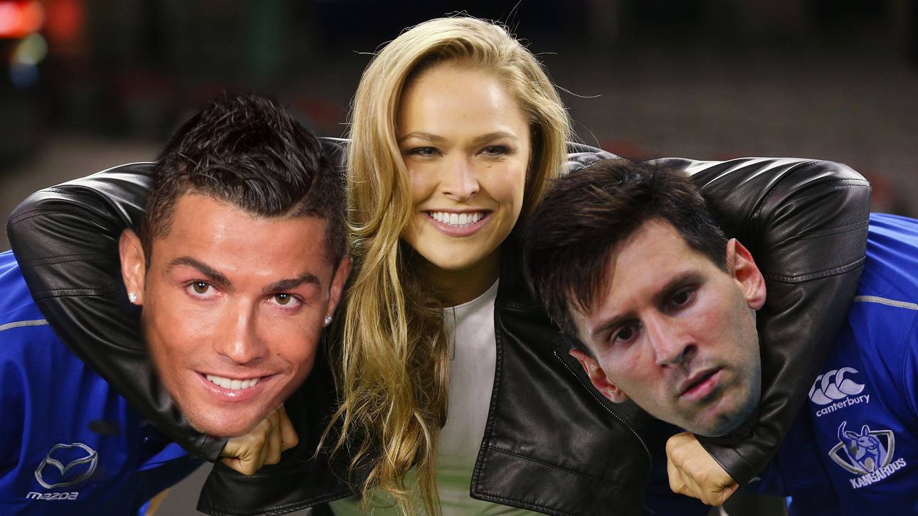 Ronda Rousey macht Ronaldo nass
