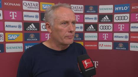 Christian Streich kritisiert die Schiedsrichterleistung im Spiel gegen den FC Bayern München und erklärt seine gelbe Karte.