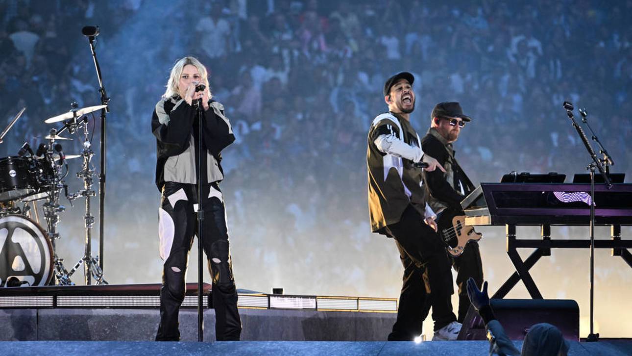 Linkin Park trat vor dem Champions-League-Finale auf