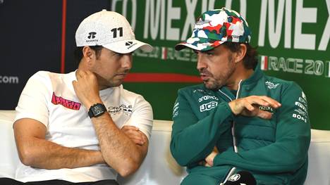 Beim Brasilien GP lieferten sich Fernando Alonso (rechts) und Sergio Pérez ein packendes Duell um Platz drei