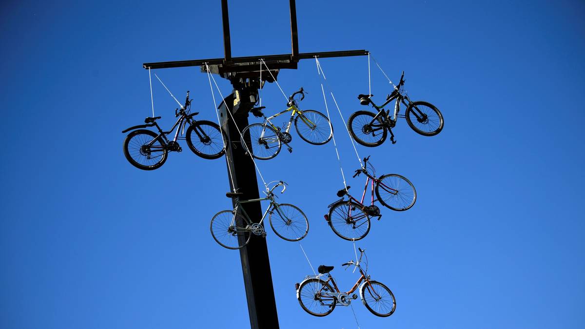 Keine Angst, hier haben nicht einige Profis ihre Fahrräder sprichwörtlich an den Nagel gehängt - auch wenn es eine nette Idee wäre