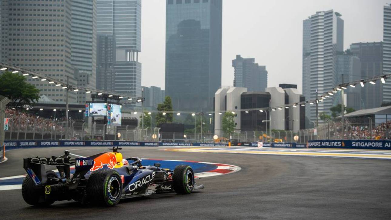 Max Verstappen startet von der Pole Position in Singapur