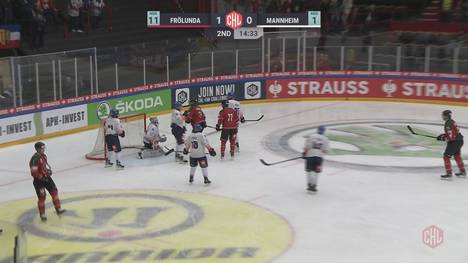 Die Adler Mannheim kommen auch Im Achtelfinal-Rückspiel beim HC Frölunder gehörig unter die Räder. Nach Hin- und Rückspiel steht es 14:2 für den schwedischen Rekordmeister.