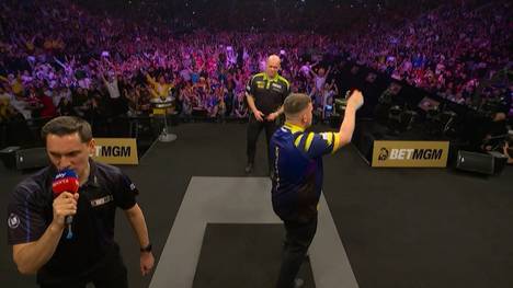 Luke Littler spielt im Finale gegen Michael van Gerwen nicht nur zweimal das höchste Finish, sondern checkt den Big Fish auch noch zum Match.