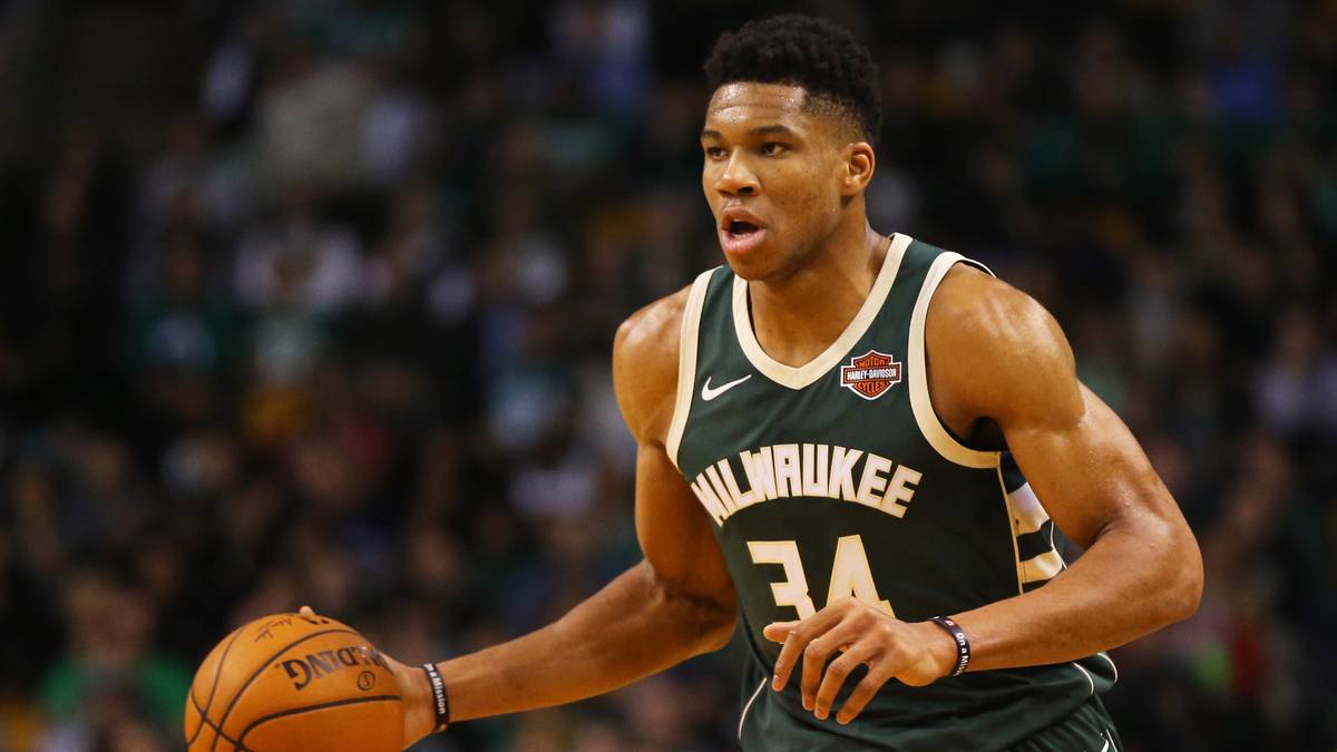 PLATZ 4: Giannis Antetokounmpo, #34 der Milwaukee Bucks (Platz 2 in Deutschland)