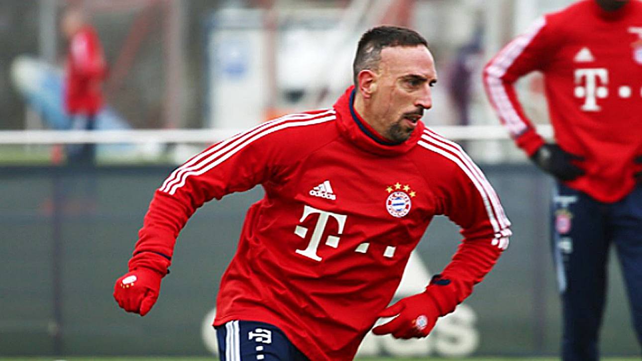Ribery wieder auf dem Platz